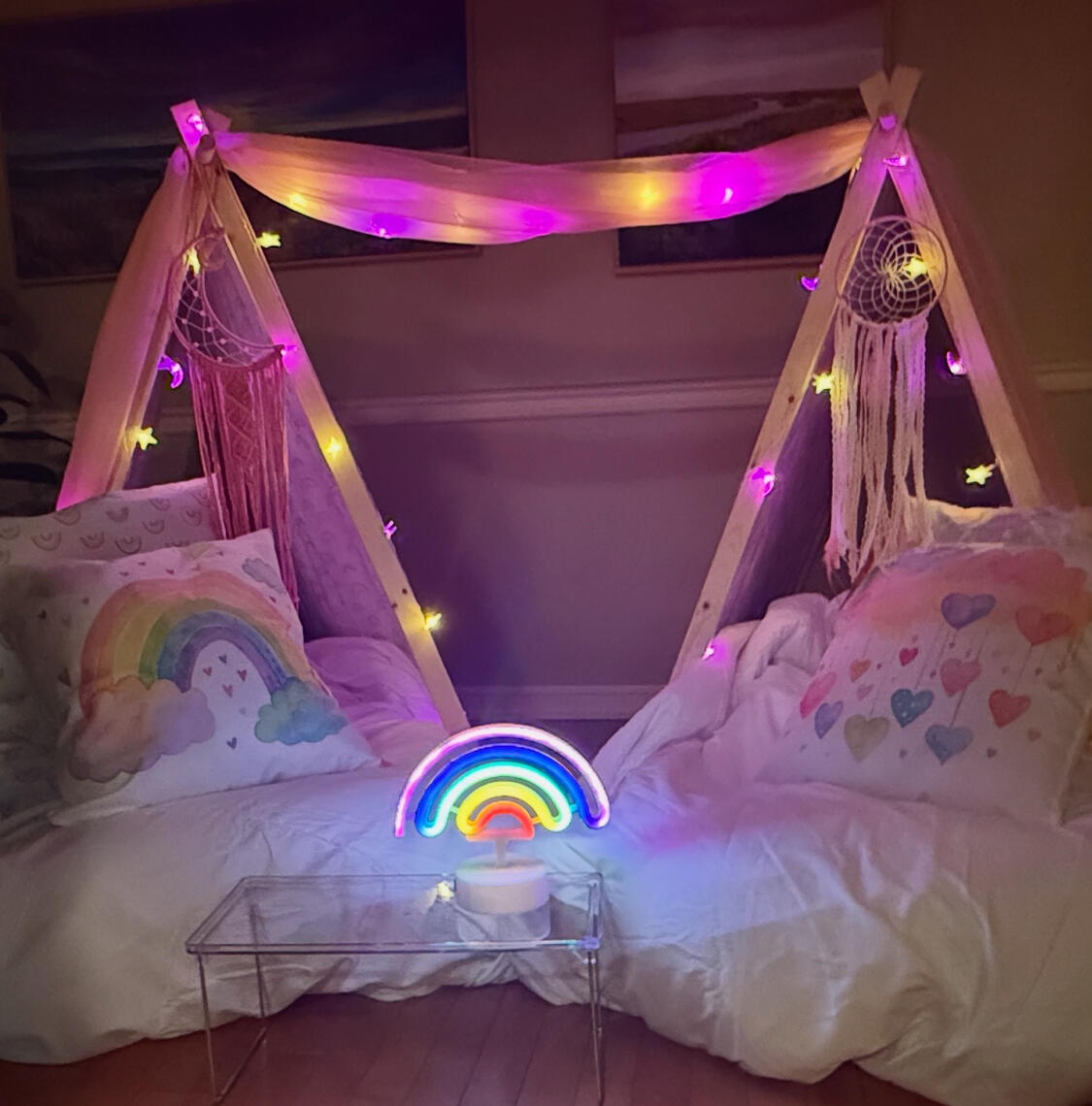 Rainbow Extravaganza -see video for individual tent choices.